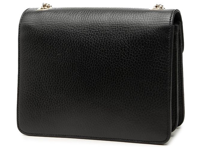 Borsa a tracolla Gucci Small Dollar Calfskin Interlocking G nera Nero - vista 2