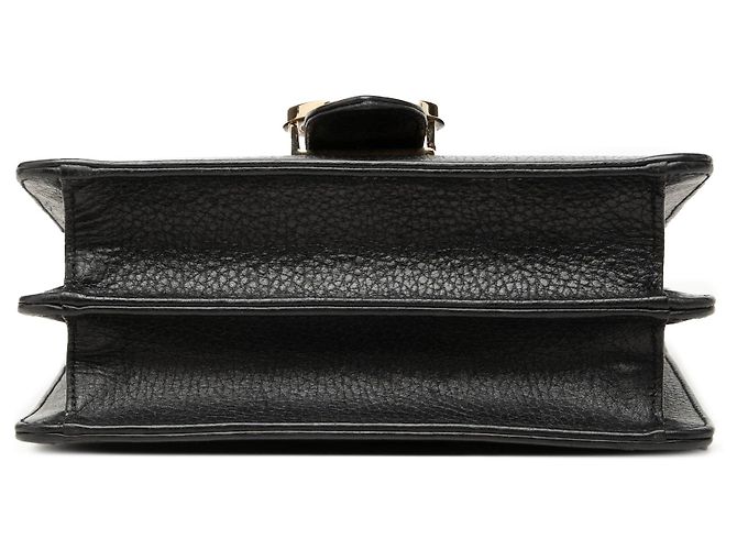 Borsa a tracolla Gucci Small Dollar Calfskin Interlocking G nera Nero - vista 3