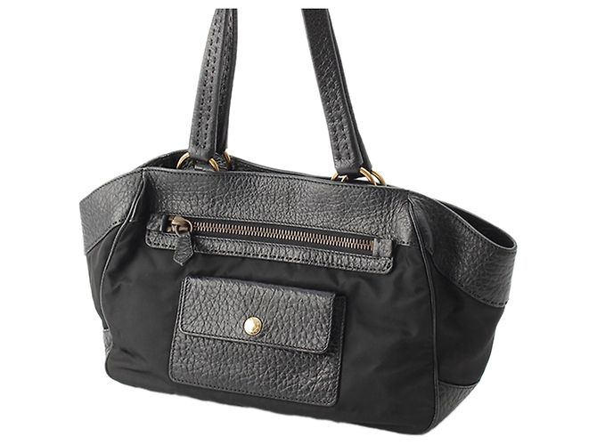 Borsa a tracolla Prada Berlino in Tessuto con bordi, Nera Nero - vista 2
