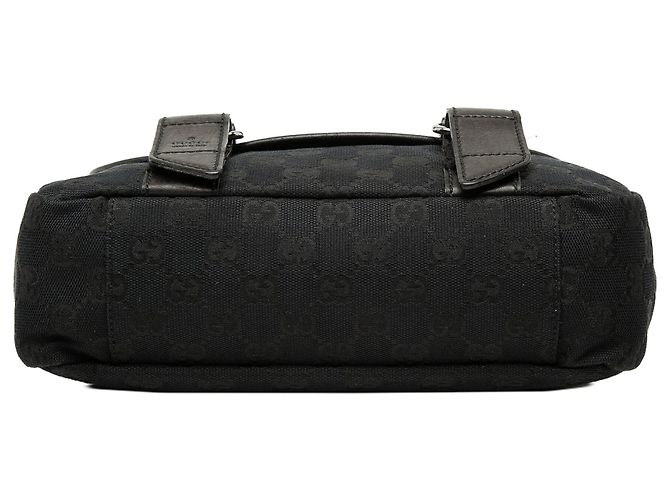 Borsa a tracolla Gucci GG Canvas nera Nero - vista 3