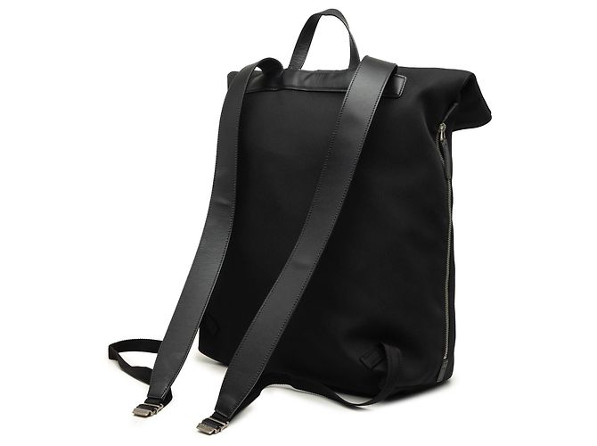 Black Gucci Canvas Techno Web Fold Over Backpack - view 2