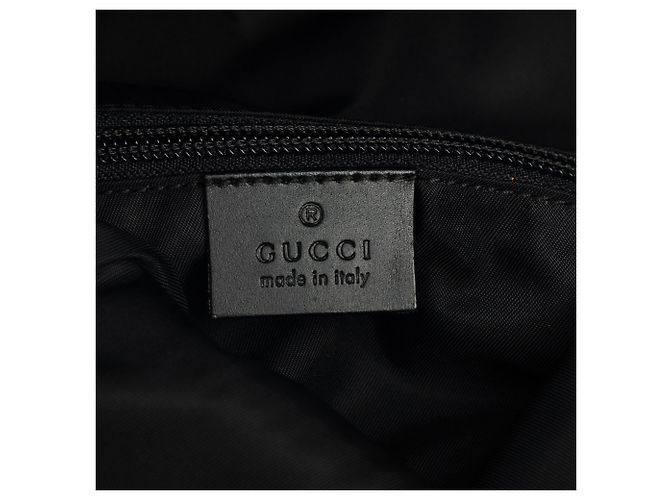 Black Gucci Canvas Techno Web Fold Over Backpack - view 5