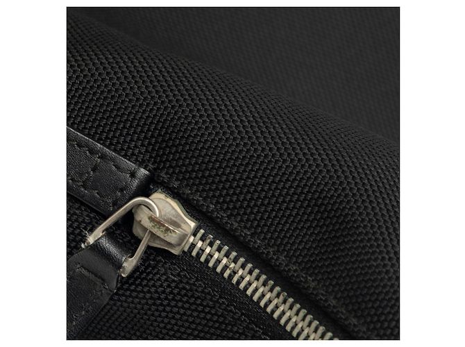 Black Gucci Canvas Techno Web Fold Over Backpack - view 6