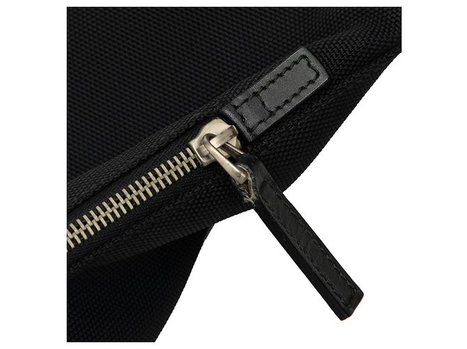 Black Gucci Canvas Techno Web Fold Over Backpack - view 9