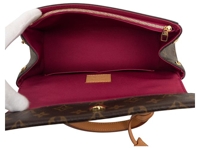 Borsa Satchel Louis Vuitton Monogram Cluny BB Marrone - vista 4