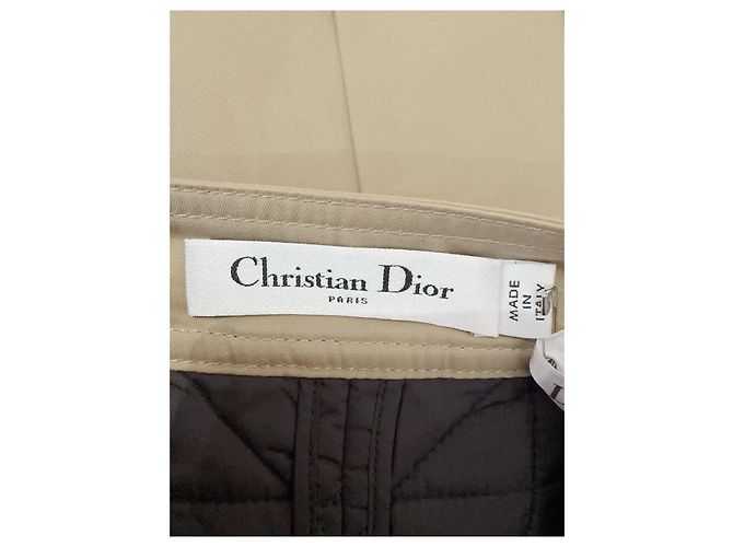 Falda plisada Dior de lana beige talla 36 Multicolor - vista 4