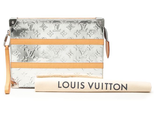 Borsa Clutch Mirror Trunk Monogram Louis Vuitton Argento - vista 8