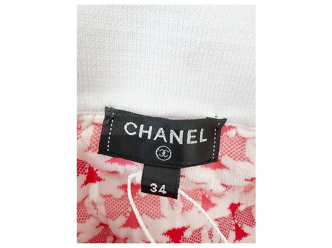 Falda Chanel de lana rosa con punto de logo Talla 34 Multicolor - vista 3
