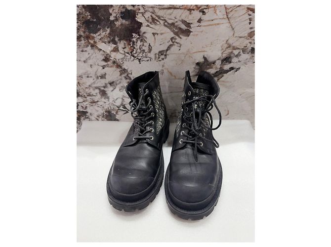 Dior Leather Boots Camouflage Print Men's Size 42 Multiple colors - view 2