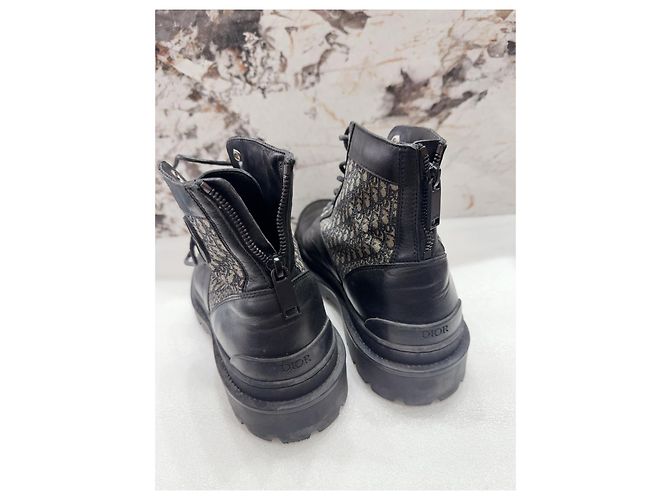 Dior Leather Boots Camouflage Print Men's Size 42 Multiple colors - view 4