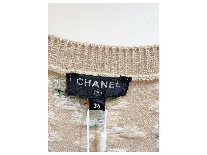 Vestido Chanel de seda con estampado floral Multicolor - vista 3