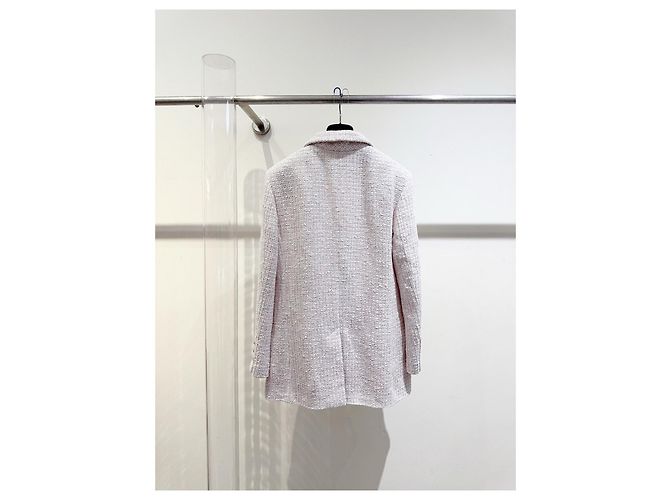 Chanel 24P Tweed Jacke Rosa Größe 40 Mehrfarben - Ansicht 3