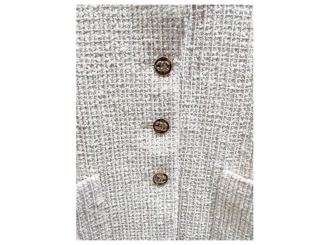 Chanel 24P Tweed Jacke Rosa Größe 40 Mehrfarben - Ansicht 4