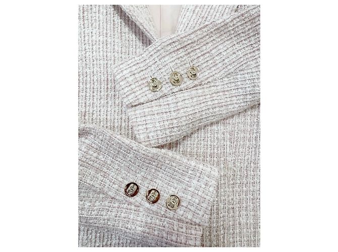 Chanel 24P Tweed Jacke Rosa Größe 40 Mehrfarben - Ansicht 5