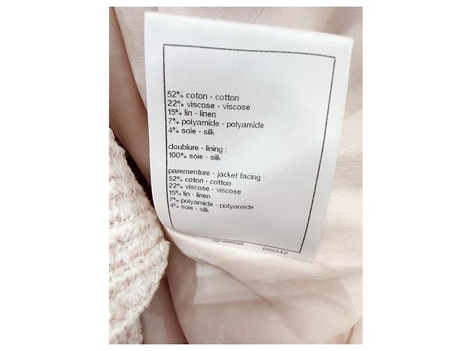 Chanel 24P Tweed Jacke Rosa Größe 40 Mehrfarben - Ansicht 7