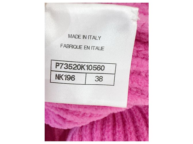 Chanel 22B Jacke aus Samt Rosa Größe 38 Mehrfarben - Ansicht 5