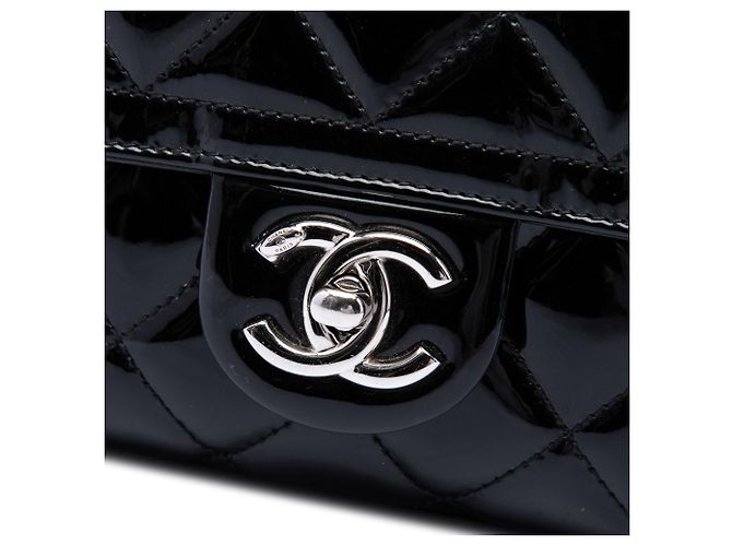 Black Chanel Small Quilted Patent Coco Shine Flap Crossbody Bag - view 5