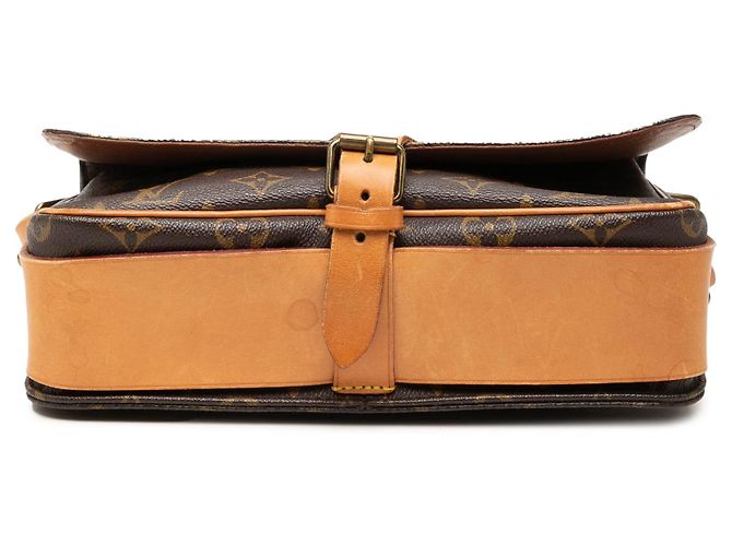Borsa a tracolla Louis Vuitton Monogram Cartouchiere GM Marrone - vista 3