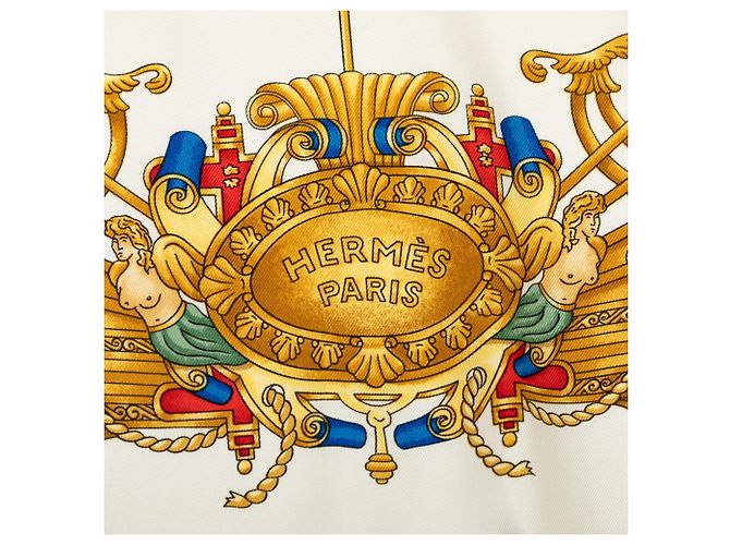 Hermès Voiles de Lumiere Seidentuch Weiß 90 - Ansicht 3