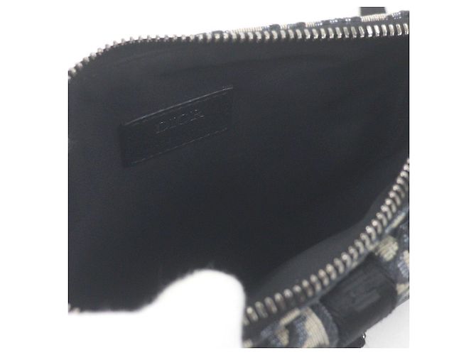 Borsa a tracolla Dior 8 Mini in tela Oblique e mesh blu Dior - vista 5