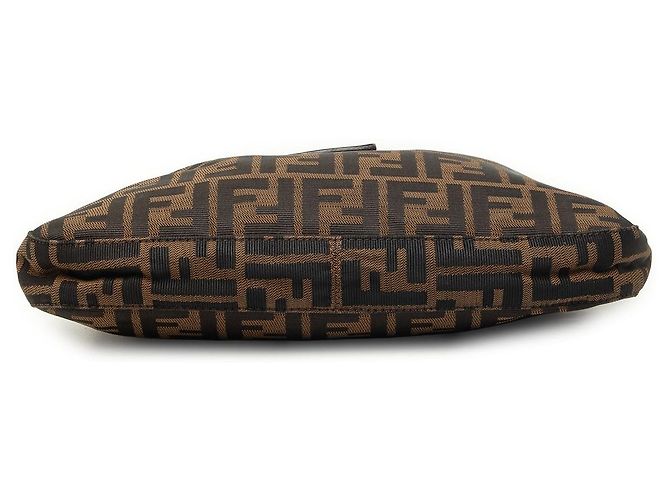 Borsa a tracolla Fendi Zucca Canvas marrone - vista 3