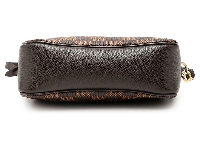 Borsa a mano Louis Vuitton Damier Ebene Trousse Pochette Marrone - vista 3