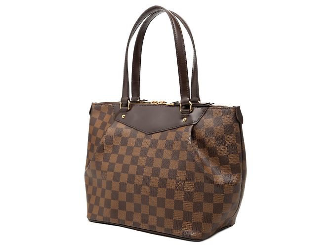 Borsa Louis Vuitton Damier Ebene Westminster PM Marrone - vista 2