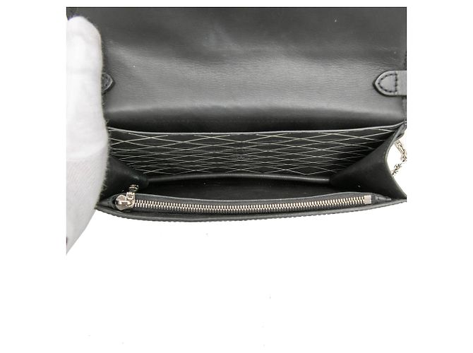 Borsa a tracolla Louis Vuitton Epi Trunk Wallet on Chain Nera Nero - vista 4