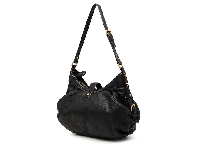 Borsa a tracolla Louis Vuitton Monogram Mahina XS Nera Nero - vista 2