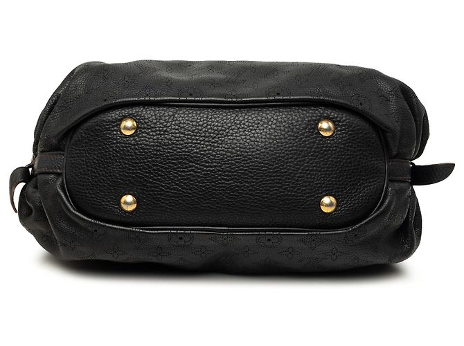 Borsa a tracolla Louis Vuitton Monogram Mahina XS Nera Nero - vista 3