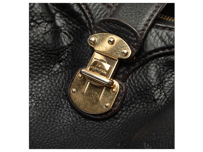 Borsa a tracolla Louis Vuitton Monogram Mahina XS Nera Nero - vista 6