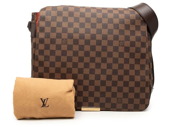 Borsa a tracolla Louis Vuitton Damier Ebene Bastille marrone - vista 7