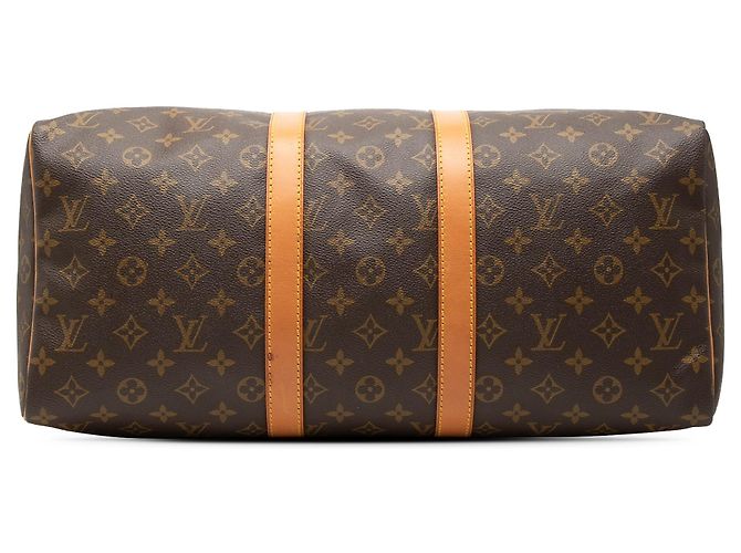 Borsa da viaggio Louis Vuitton Monogram Keepall 45 Marrone - vista 3