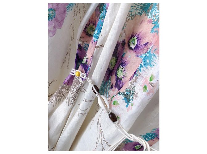 Zimmermann Kleid aus Leinen mit Blumenprint Mehrfarben - Ansicht 4
