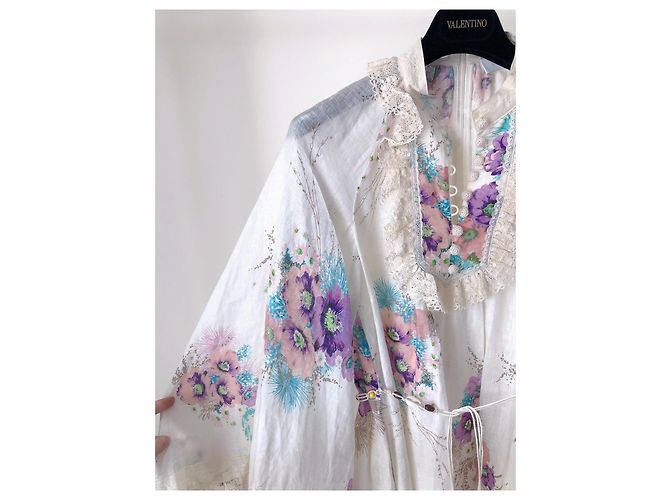 Zimmermann Kleid aus Leinen mit Blumenprint Mehrfarben - Ansicht 5