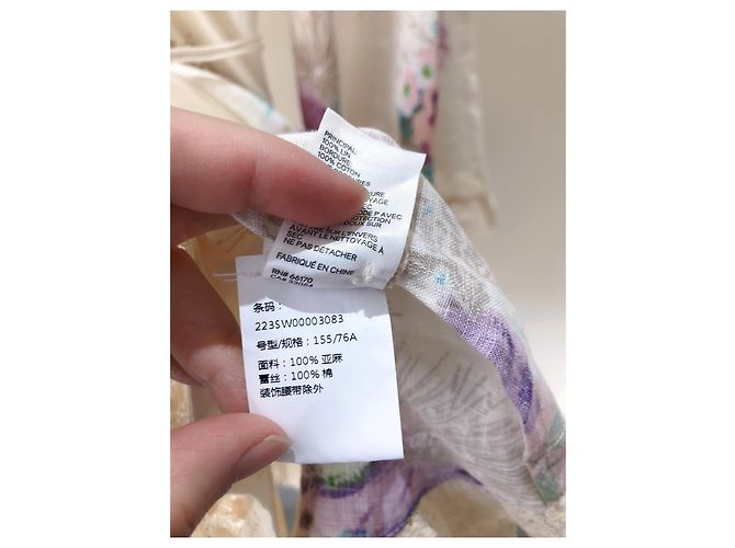 Zimmermann Kleid aus Leinen mit Blumenprint Mehrfarben - Ansicht 7