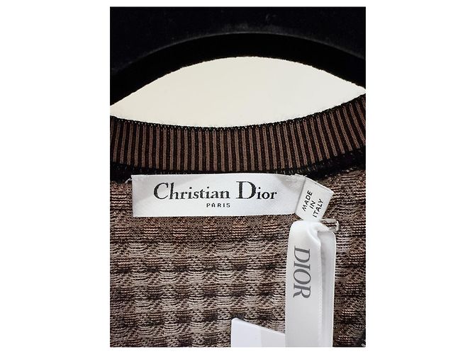 Dior Hahnentran Strickpullover aus Kaschmir und Seide Mehrfarben - Ansicht 3