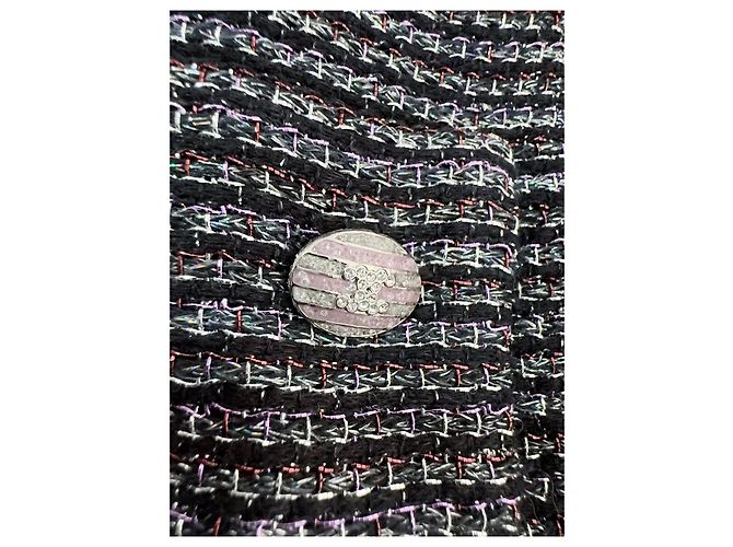 Abrigo Chanel 24C de lana negro Multicolor - vista 6