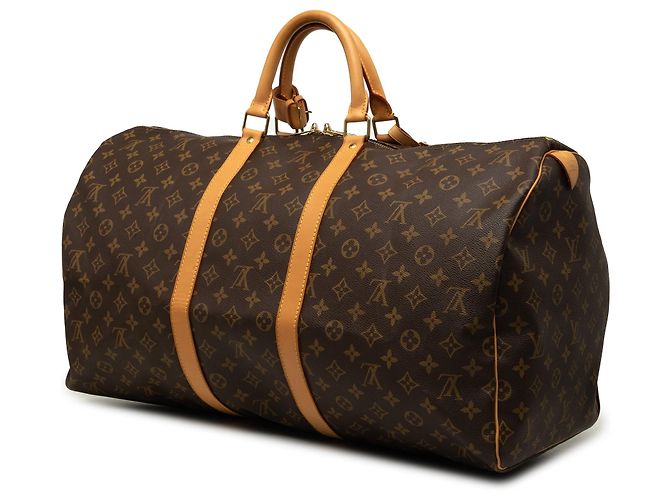 Borsa da viaggio Louis Vuitton Monogram Keepall 55 Marrone - vista 2