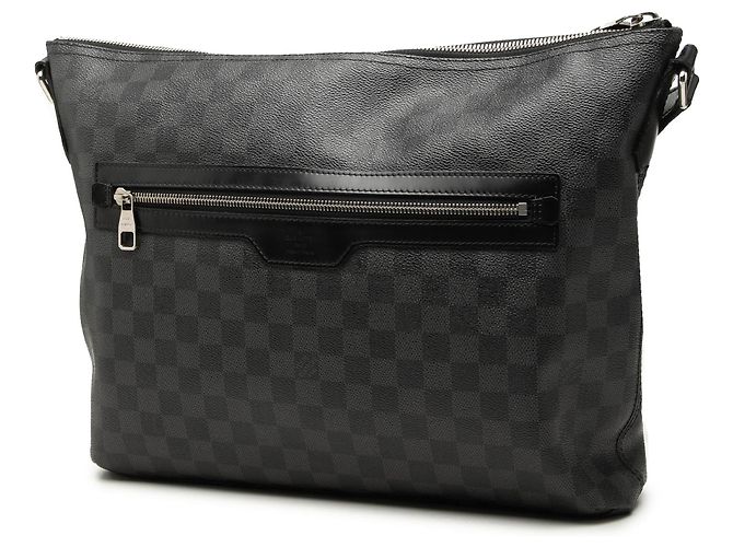 Borsa a tracolla Louis Vuitton Damier Graphite Mick MM nera Nero - vista 2
