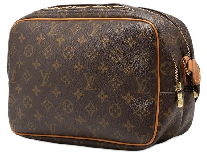 Borsa a tracolla Louis Vuitton Monogram Reporter PM Marrone - vista 2