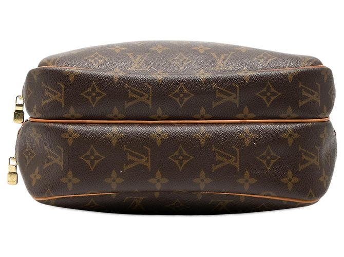 Borsa a tracolla Louis Vuitton Monogram Reporter PM Marrone - vista 3