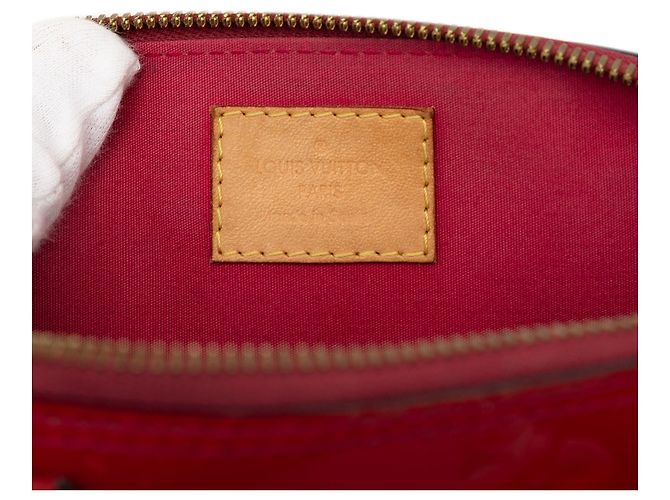 Borsa Louis Vuitton Monogram Vernis Alma BB rossa Rosso - vista 5