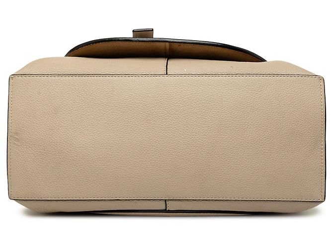 Borsa Gate Small in pelle beige LOEWE - vista 3