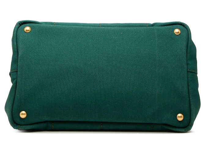 Prada Canvas Canapa Logo Tote Satchel grün - Ansicht 3