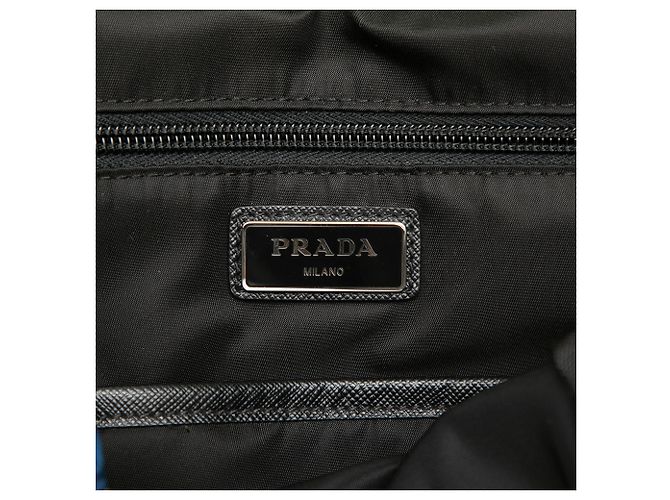 Double Prada Tessuto Patch Rucksack Grün - Ansicht 5