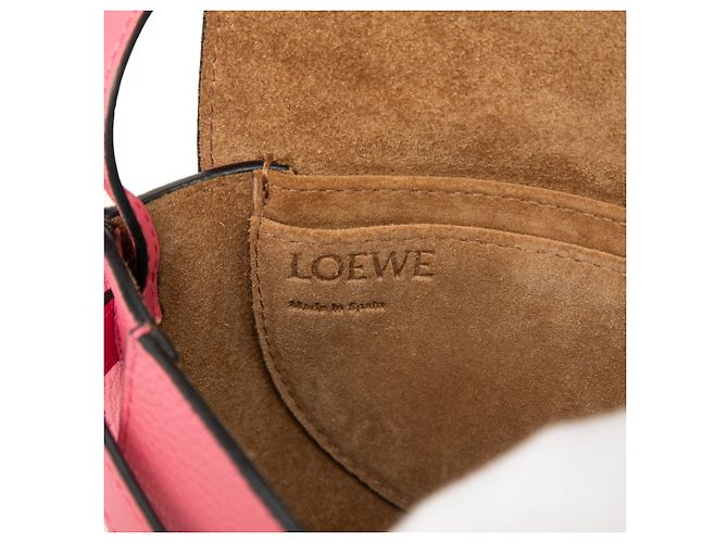 Borsa a tracolla Mini Gate in pelle rosa LOEWE - vista 5