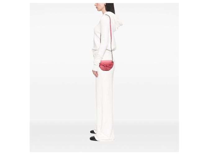 Borsa a tracolla Mini Gate in pelle rosa LOEWE - vista 6