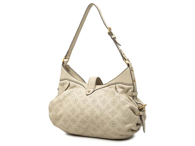 Borsa a tracolla Louis Vuitton Monogram Mahina XS Marrone - vista 2
