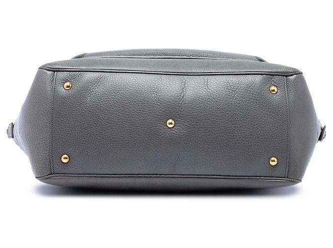 Gucci 1973 Handtasche Medium aus grauem Kalbsleder - Ansicht 3